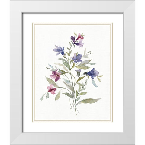 Color Variety III White Modern Wood Framed Art Print with Double Matting by Robinson, Carol