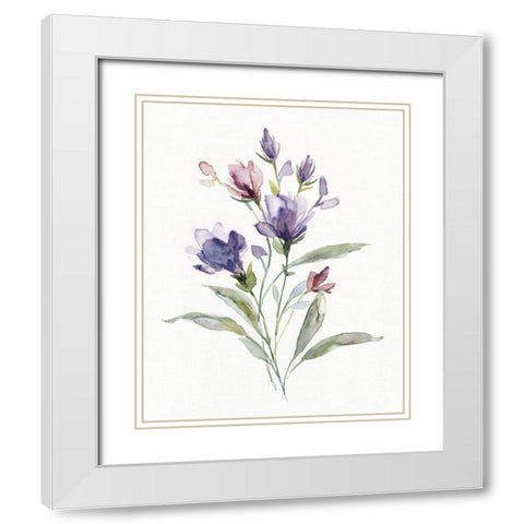 Color Variety IV White Modern Wood Framed Art Print with Double Matting by Robinson, Carol