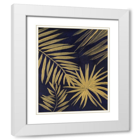 Tropical Gold White Modern Wood Framed Art Print with Double Matting by Nan