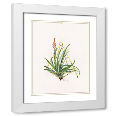 Gardenaire I White Modern Wood Framed Art Print with Double Matting by Swatland, Sally