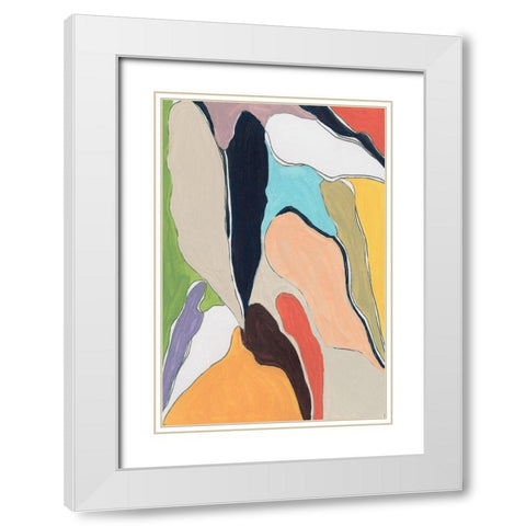 Botanical II White Modern Wood Framed Art Print with Double Matting by Santiago, Daniela