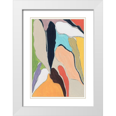 Botanical II White Modern Wood Framed Art Print with Double Matting by Santiago, Daniela