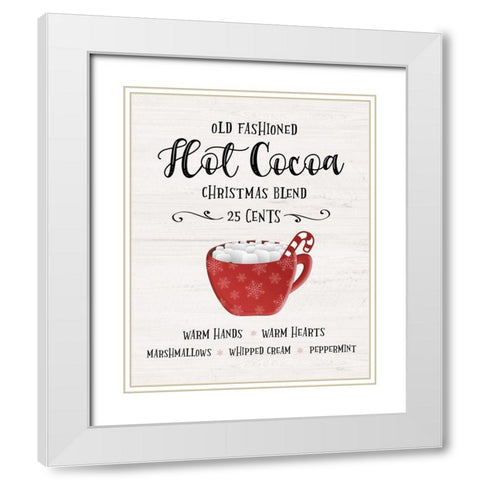 Old Fashioned Hot Chocolate White Modern Wood Framed Art Print with Double Matting by Carpentieri, Natalie