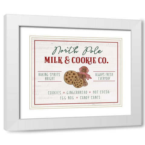 Milk and Cookie Company White Modern Wood Framed Art Print with Double Matting by Carpentieri, Natalie