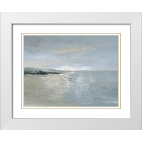 Quiet Morning White Modern Wood Framed Art Print with Double Matting by Nan