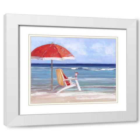 Tidal Watching White Modern Wood Framed Art Print with Double Matting by Swatland, Sally