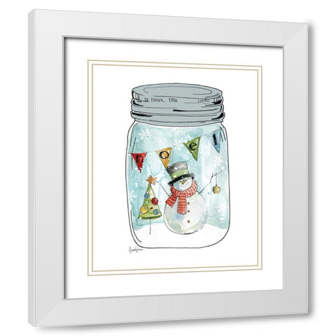 Snow Jar I White Modern Wood Framed Art Print with Double Matting by Finn, Livi