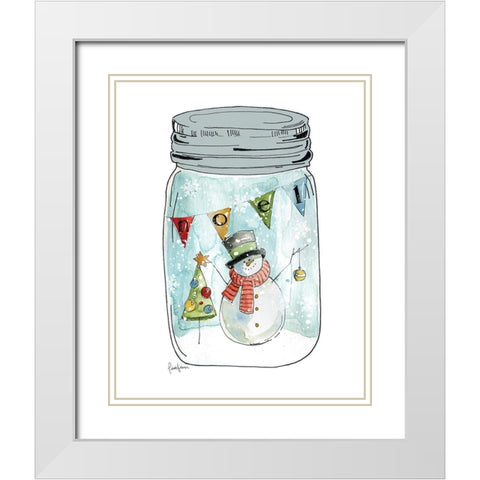 Snow Jar I White Modern Wood Framed Art Print with Double Matting by Finn, Livi