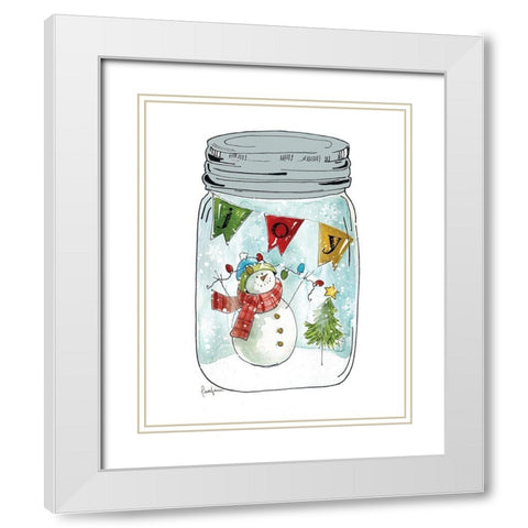 Snow Jar II White Modern Wood Framed Art Print with Double Matting by Finn, Livi