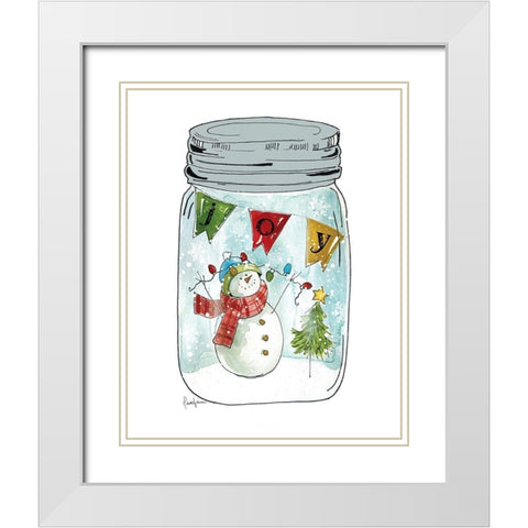 Snow Jar II White Modern Wood Framed Art Print with Double Matting by Finn, Livi