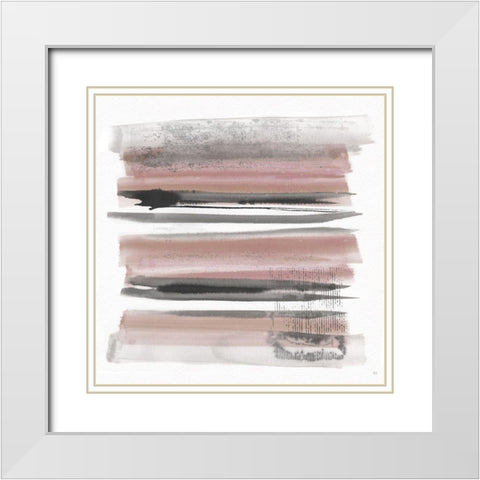 Sundown Turnwood I White Modern Wood Framed Art Print with Double Matting by Jill, Susan