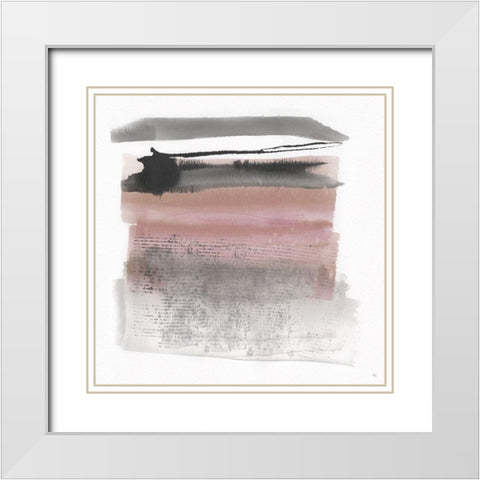 Sundown Turnwood II White Modern Wood Framed Art Print with Double Matting by Jill, Susan