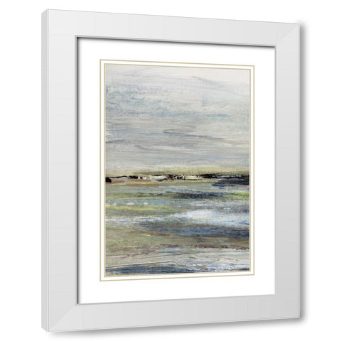 Wetlands I White Modern Wood Framed Art Print with Double Matting by Jill, Susan
