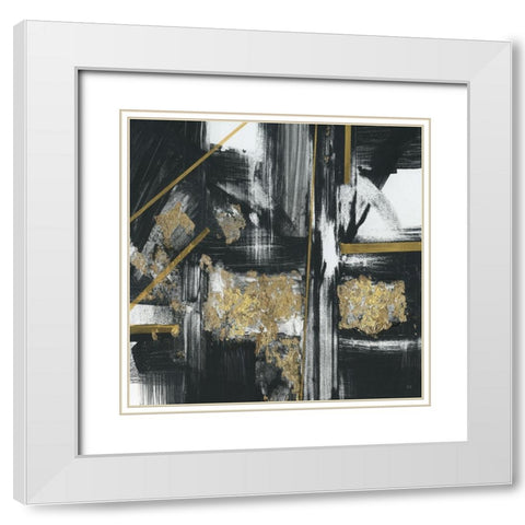 Ink to Paper White Modern Wood Framed Art Print with Double Matting by Jill, Susan