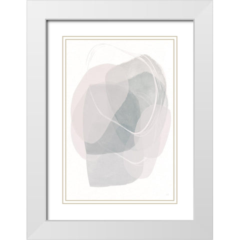 River Jewels I White Modern Wood Framed Art Print with Double Matting by Jill, Susan