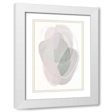 River Jewels II White Modern Wood Framed Art Print with Double Matting by Jill, Susan