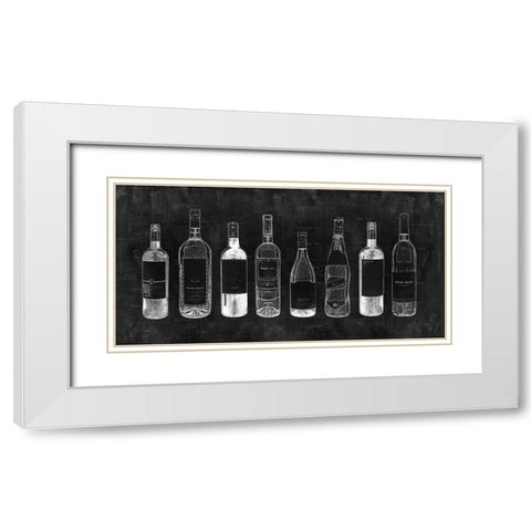 Wine Cellar White Modern Wood Framed Art Print with Double Matting by Carpentieri, Natalie