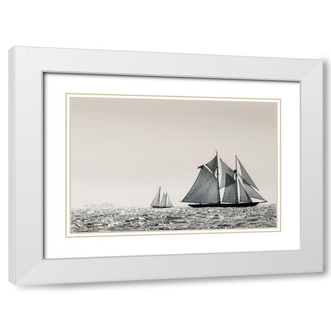 Heading Out White Modern Wood Framed Art Print with Double Matting by Delimont, Danita