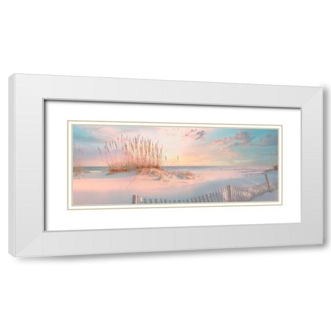 Through the Sea Grass White Modern Wood Framed Art Print with Double Matting by Calascibetta, Mike