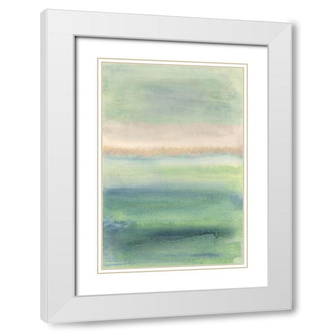 Campania II White Modern Wood Framed Art Print with Double Matting by Jill, Susan