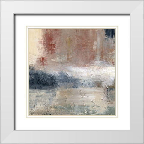 Midday Reflection White Modern Wood Framed Art Print with Double Matting by Nan
