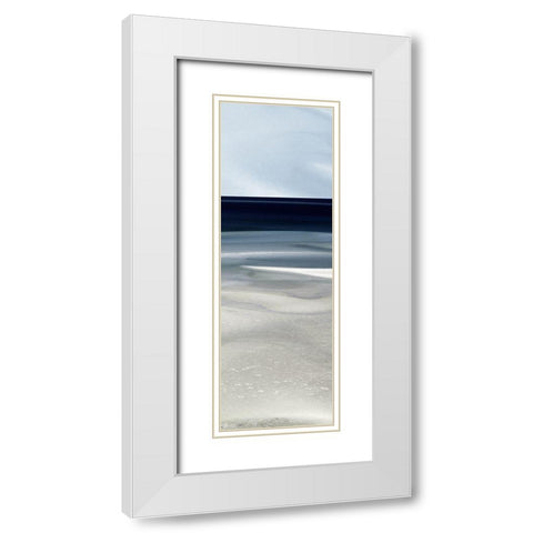 Tide Vista III White Modern Wood Framed Art Print with Double Matting by Delimont, Danita