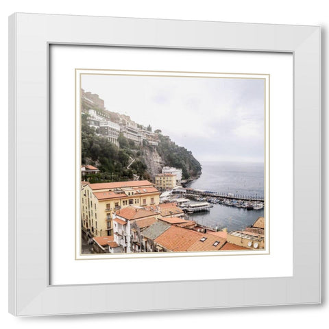 Sorrento White Modern Wood Framed Art Print with Double Matting by Jill, Susan