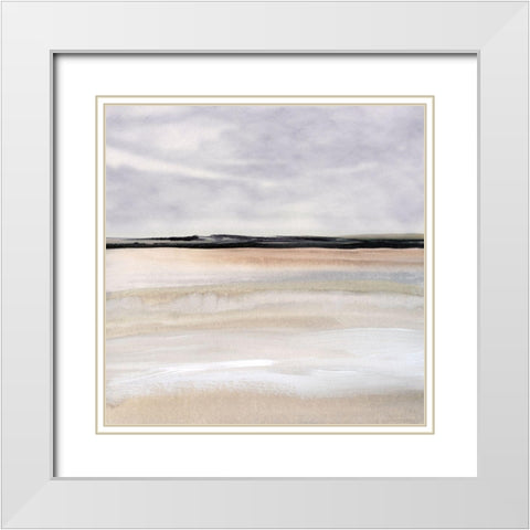 Far, Far Away White Modern Wood Framed Art Print with Double Matting by Jill, Susan