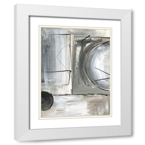 Rounding the Bend I White Modern Wood Framed Art Print with Double Matting by Jill, Susan