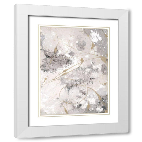 Freestyle II White Modern Wood Framed Art Print with Double Matting by Brooks, Donna