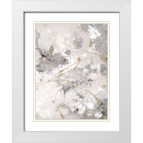 Freestyle II White Modern Wood Framed Art Print with Double Matting by Brooks, Donna
