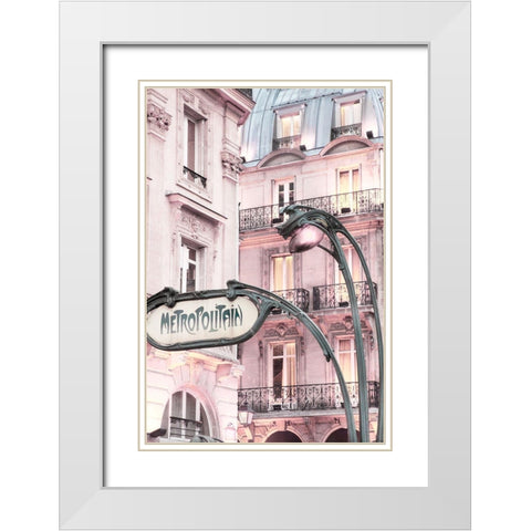 Metro White Modern Wood Framed Art Print with Double Matting by Delimont, Danita