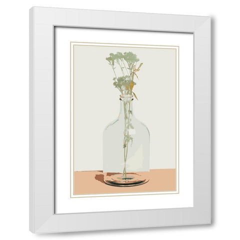 Desert Blossoms II White Modern Wood Framed Art Print with Double Matting by Robinson, Carol