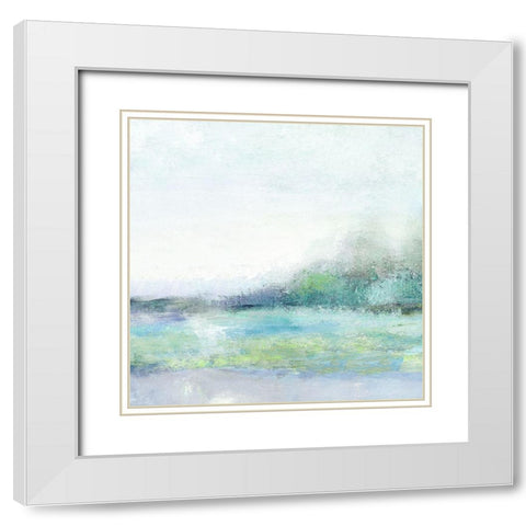 Ethereal Nature White Modern Wood Framed Art Print with Double Matting by Nan
