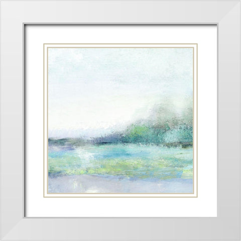 Ethereal Nature White Modern Wood Framed Art Print with Double Matting by Nan