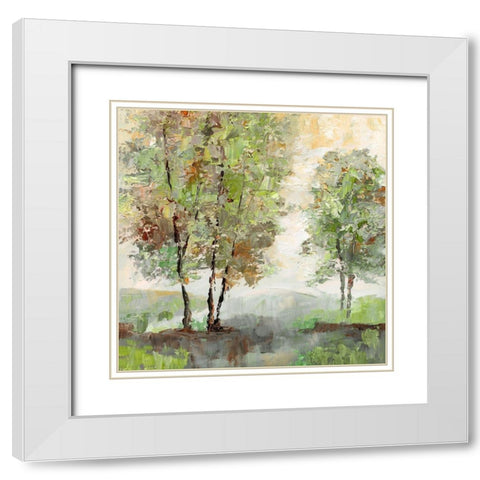 Bold Sentinel White Modern Wood Framed Art Print with Double Matting by Nan