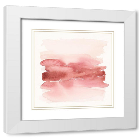 Pinkish I White Modern Wood Framed Art Print with Double Matting by Brockmon, Kristen