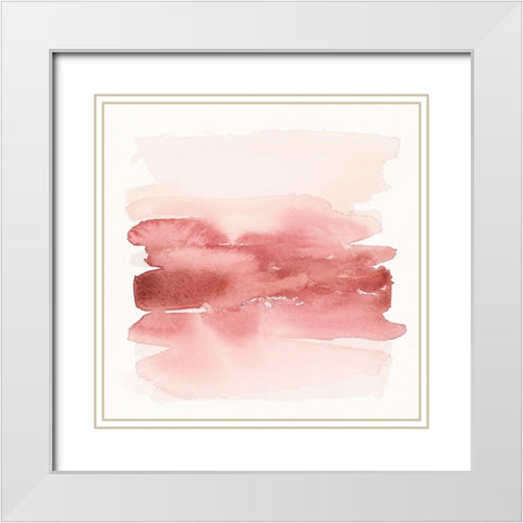 Pinkish I White Modern Wood Framed Art Print with Double Matting by Brockmon, Kristen