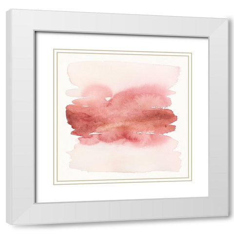 Pinkish II White Modern Wood Framed Art Print with Double Matting by Brockmon, Kristen