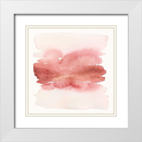 Pinkish II White Modern Wood Framed Art Print with Double Matting by Brockmon, Kristen
