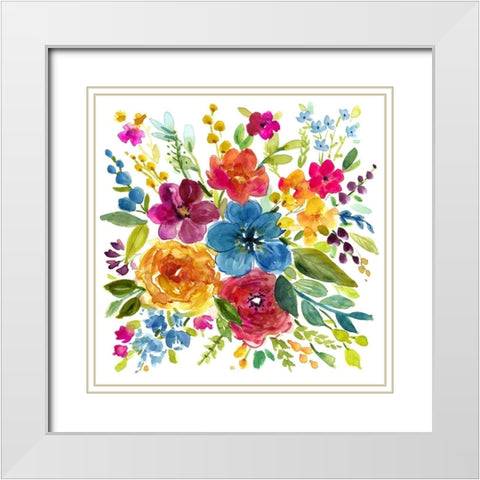 Bold and Bright I White Modern Wood Framed Art Print with Double Matting by Finn, Livi