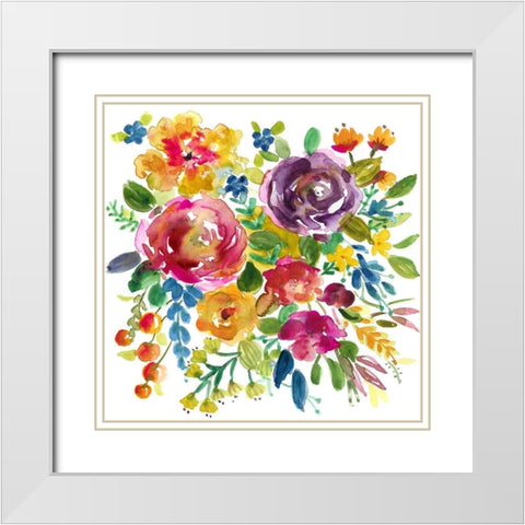 Bold and Bright III White Modern Wood Framed Art Print with Double Matting by Finn, Livi