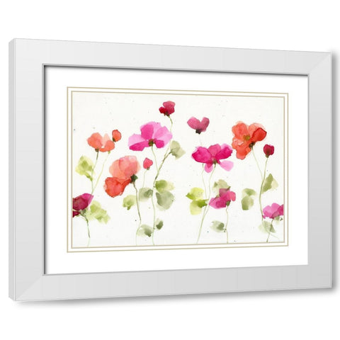 Watery Cosmos II White Modern Wood Framed Art Print with Double Matting by Swatland, Katie