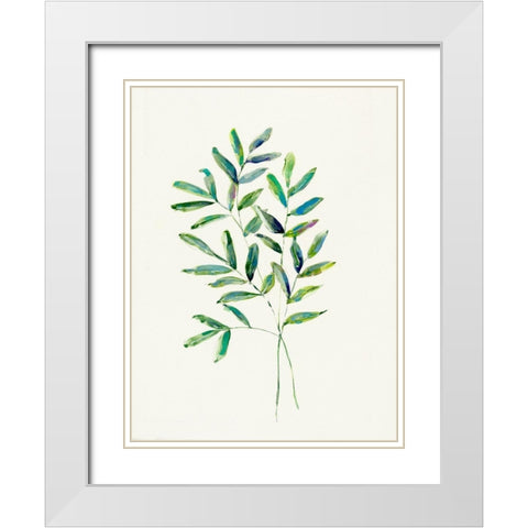 Breath of Spring II White Modern Wood Framed Art Print with Double Matting by Swatland, Sally