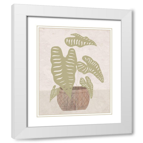 Potted Still Life I White Modern Wood Framed Art Print with Double Matting by Santiago, Daniela