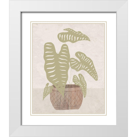 Potted Still Life I White Modern Wood Framed Art Print with Double Matting by Santiago, Daniela
