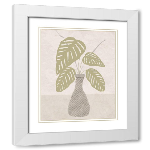 Potted Still Life II White Modern Wood Framed Art Print with Double Matting by Santiago, Daniela