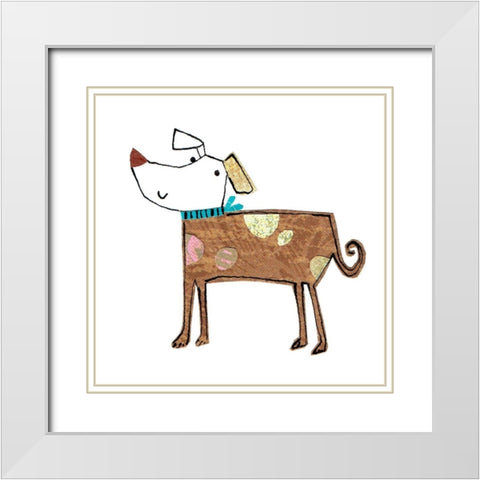 Dog Nature I White Modern Wood Framed Art Print with Double Matting by Pope, Katherine and Elizabeth