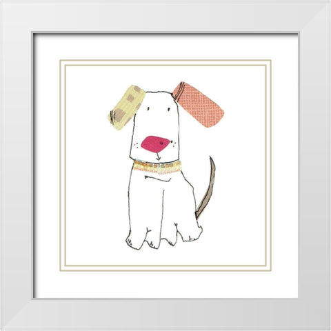 Dog Nature II White Modern Wood Framed Art Print with Double Matting by Pope, Katherine and Elizabeth