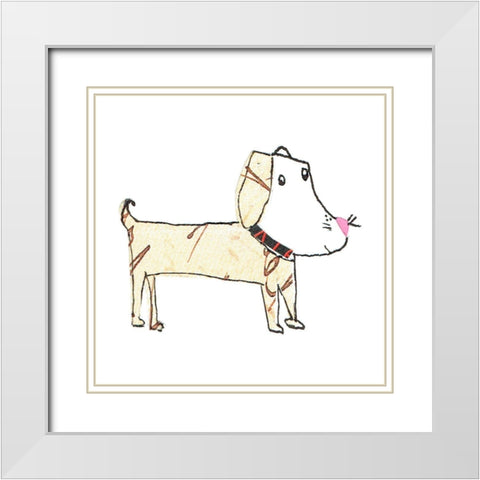 Dog Nature IV White Modern Wood Framed Art Print with Double Matting by Pope, Katherine and Elizabeth
